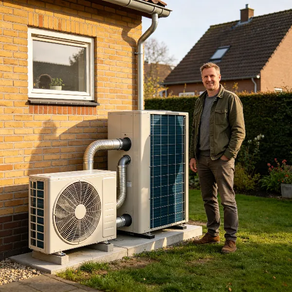 airco aansluiten op warmtepomp
