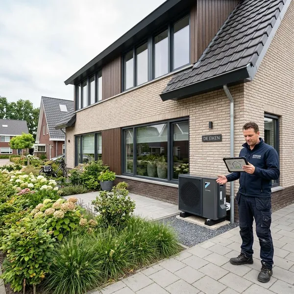 hoeveel kw warmtepomp per m2