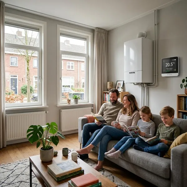 hybride warmtepomp met radiatoren