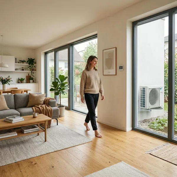 kleine warmtepomp voor vloerverwarming