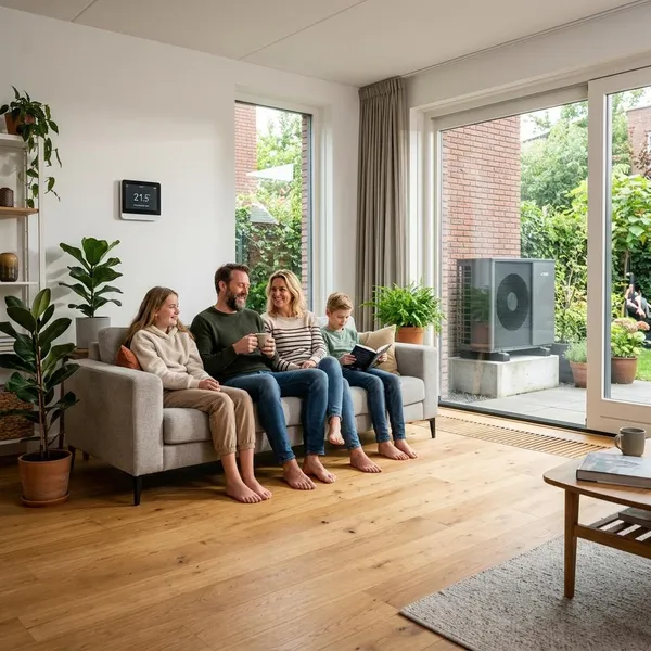 Wat een warmtepomp met vloerverwarming oplevert