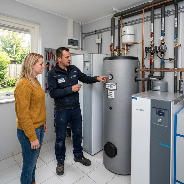 Wat doet een buffervat bij een warmtepomp?